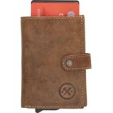 Hide & Stitches Idaho Leren RFID Creditcardhouder - Bruin