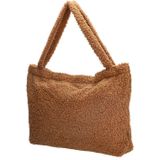 Beagles Fluffy Teddy Mom Bag Navarra Bruin