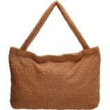 Beagles Fluffy Teddy Mom Bag Navarra Bruin