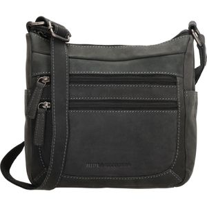 Hide & Stitches crossbody tas zwart