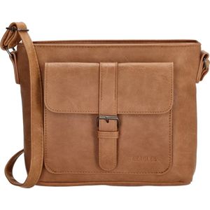 Beagles Carino Crossbody Schoudertas met Trendy Gesp - Taupe