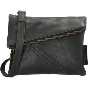 Hide & Stitches Marrakech Schoudertas - Zwart - 100% Leer