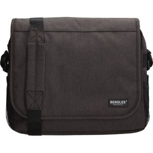 Beagles Originals College Laptop Tas - Messenger Bag - Reportertas 17 inch Laptop Vak - Business Werk School Tas - Zwart
