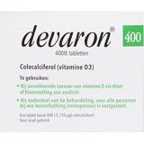 Devaron 400IE Vitamine D3 Tabletten - 1 x 90 tabletten