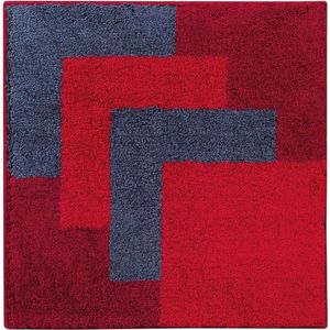 Casilin - Graduale - Antislip Toilet WC mat vierkant - Rood - 60 x 60 cm