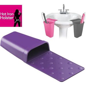 Hot Iron Holster Purple Stijltang Houder - Hittebestendig - Opbergtas - Paars - Stijltanghouder - Bescherming