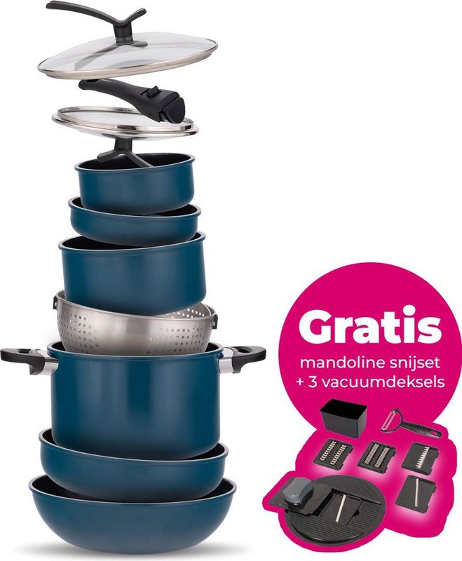 Pannenset - RVS - 5 Delig