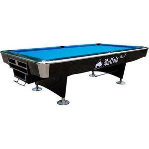 Buffalo Pro II 8 FT Zwart Pooltafel Drop Pocket