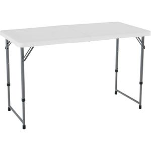 Lifetime Kevin tafel - Wit - Opvouwbaar - 122x61x91 cm