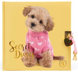 Studio Pets Dagboek met Slotje - Toy Poedel Puppy Cookie