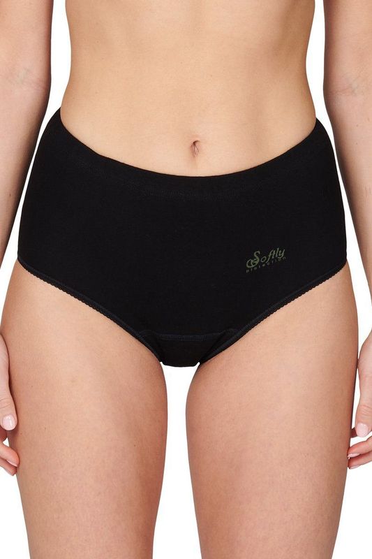 Beeren taille slip Julia met badstof kruisje Softly  - L  - Zwart