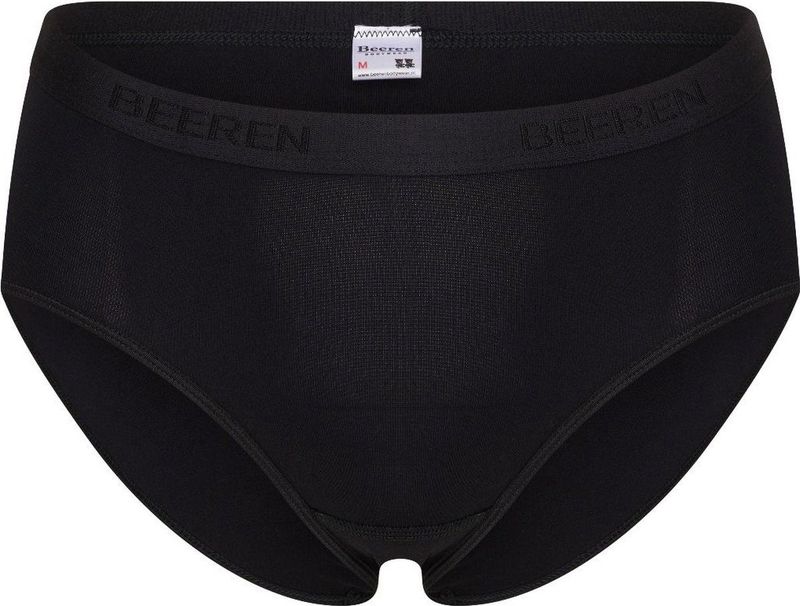 Beeren - Microfiber - Dames Heup Slip - Zwart - Met Badstof Kruisje