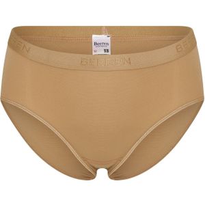 Beeren - Microfiber - Dames Onderbroek - Huidskleur - Heup Slip met Badstof Kruisje