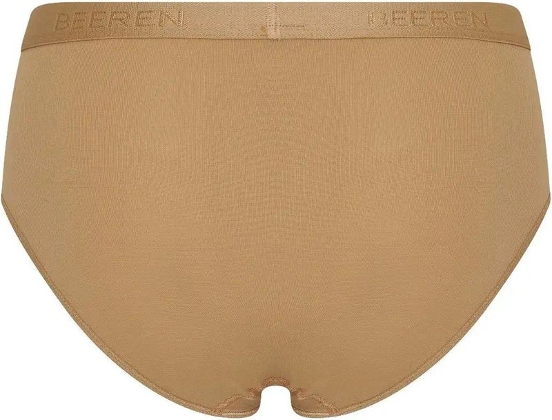 Beeren - Microfiber - Dames Onderbroek - Huidskleur - Heup Slip met Badstof Kruisje