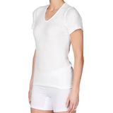 Beeren Dames Thermo shirt met korte mouw Wit - maat S