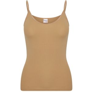 Beeren microfiber dames spaghetti hemd  Young  - S  - beige