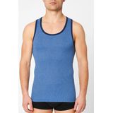 Beeren - M2000 - Heren Onderhemd - Blauw Gestreept