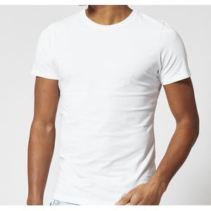 1- pack Beeren T-Shirt - ronde hals - Wit