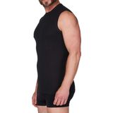 Beeren - Mouwloze Shirts - Zwart - 100% Katoen - 6 Stuks Voordeelverpakking