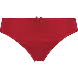 RJ Bodywear Pure Color dames string, donkerrood