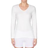 Beeren dames thermo shirt Lange mouw - Thermo ondergoed dames - Diepe hals - Thermisch Zwart