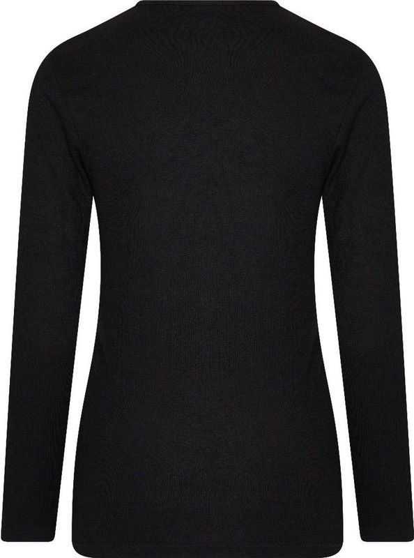 Beeren dames thermo shirt Lange mouw - Thermo ondergoed dames - Diepe hals - Thermisch Zwart