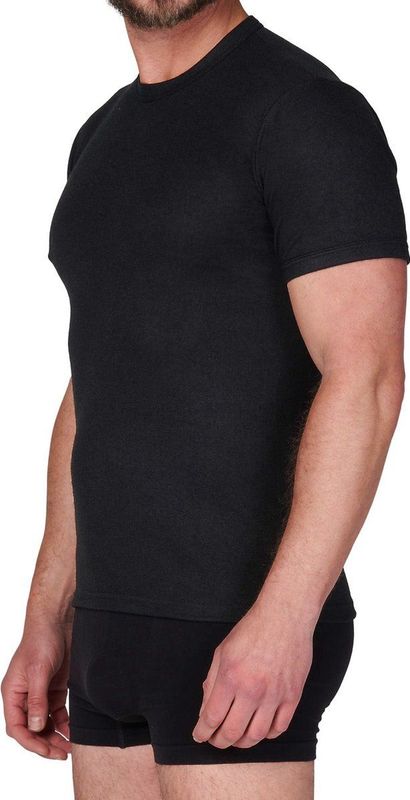 Beeren - Thermo Shirt - Zwart - Korte Mouw - Thermisch Ondergoed