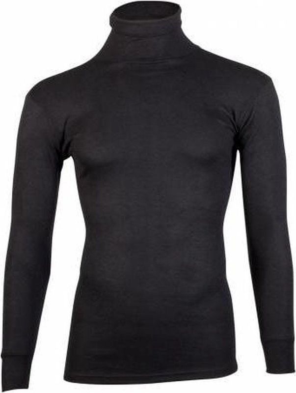 Beeren Thermo colshirt lange mouw Zwart maat M