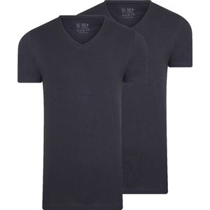 RJ Bodywear Everyday Den Bosch T-shirt (2-pack) - heren T-shirt met V-hals - donkerblauw