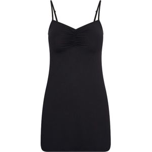 RJ Bodywear - Pure Color - Onderjurk - Zwart - Verstelbare Bandjes