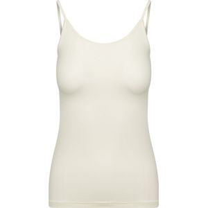RJ Bodywear Pure Color dames spaghetti top (1-pack) - hemdje met smalle verstelbare bandjes - ivoor