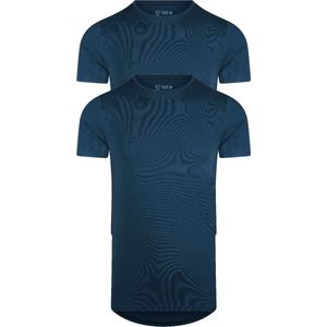 RJ Bodywear Good Life Lisbon T-shirt (2-pack) - heren T-shirt met O-hals - donkerblauw
