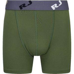 RJ Bodywear - Pure Color - Boxershort - Donkergroen - 1-pack - Extra Lange Pijpjes