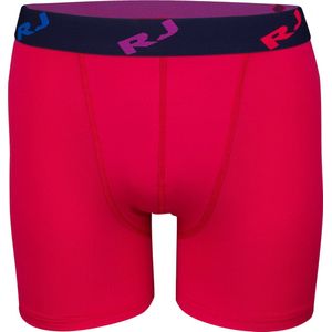 RJ Bodywear Pure Color boxershort (1-pack) - heren boxer lang - microfiber - rood