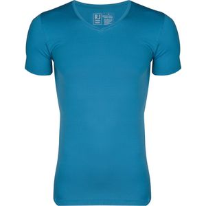 RJ Bodywear Pure Color - T-shirt V-hals - petrol (micro)