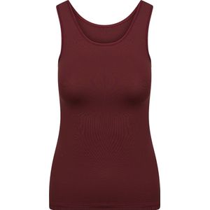 RJ Bodywear Pure Color dames top (1-pack), hemdje met brede banden, port