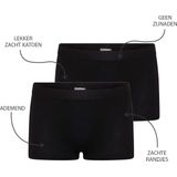 Beeren 2-pak Comfort feeling  katoen meisjes boxershort - - Meisjes ondergoed - Meisjes onderbroek  - Zwart