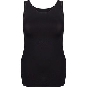 RJ Bodywear - Pure Color - Dames Top - Zwart - Aansluitend Hemdje met Brede Banden