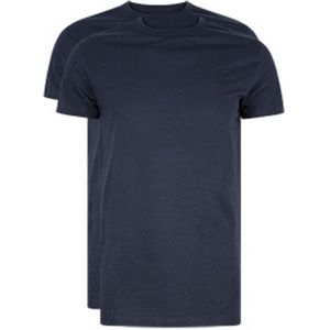 RJ Bodywear Everyday - Amsterdam - 2-pack - T-shirt O-hals breed - donkerblauw