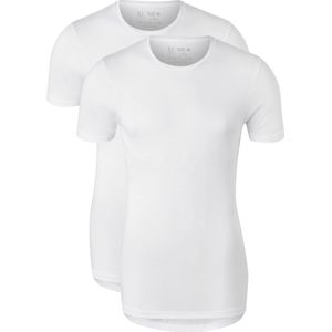 RJ Bodywear Everyday - Groningen - 2-pack - T-shirt O-hals - wit rib