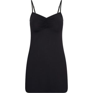 RJ Bodywear - Pure Color - Onderjurk - Zwart - Verstelbare Bandjes