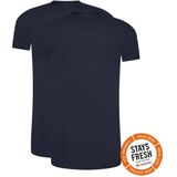 RJ Bodywear Everyday Roermond T-shirt (2-pack) - heren T-shirt - donkerblauw