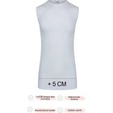 Beeren - Mouwloos Shirt - Katoen - Wit en Zwart - Extra Lang