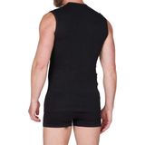 Beeren - Mouwloos Shirt - Katoen - Wit en Zwart - Extra Lang