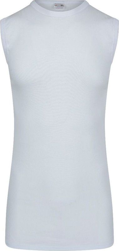 Beeren - Mouwloos Shirt - Katoen - Wit en Zwart - Extra Lang