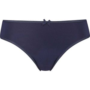 RJ Pure Color - String - Donkerblauw - Microfiber - Taillehoog Model