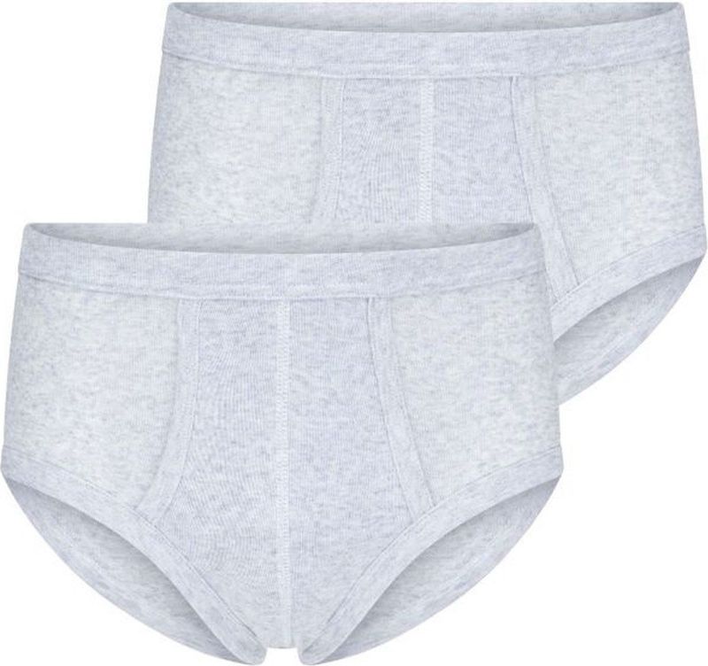 Beeren - M500 - Heren Slip - Grijs Mêlee - 2-pak - Klassiek Ondergoed Heren