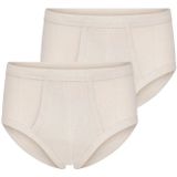 Beeren - M3000 - Heren Slip - Blauw - 2-pak - 100% Katoen - Met Gulp