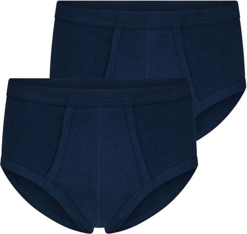 Beeren - M3000 - Heren Slip - Blauw - 2-pak - 100% Katoen - Met Gulp