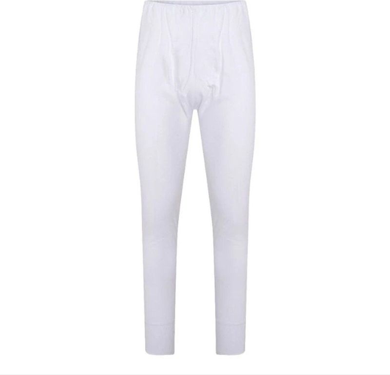 Beeren heren pantalon wit met gulp M3400 - Lange onderbroek